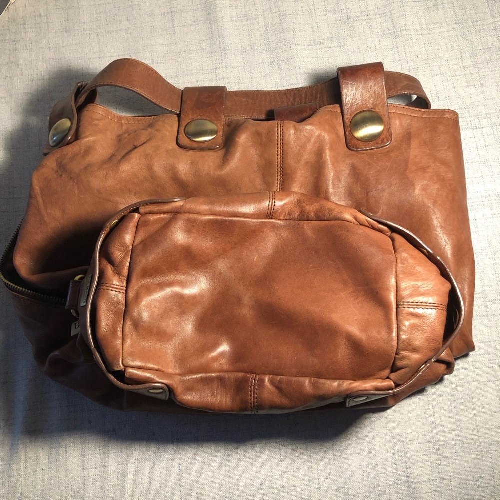 Kooba Brown Leather Bucket Bag with gold hardware - Picture 13 of 15